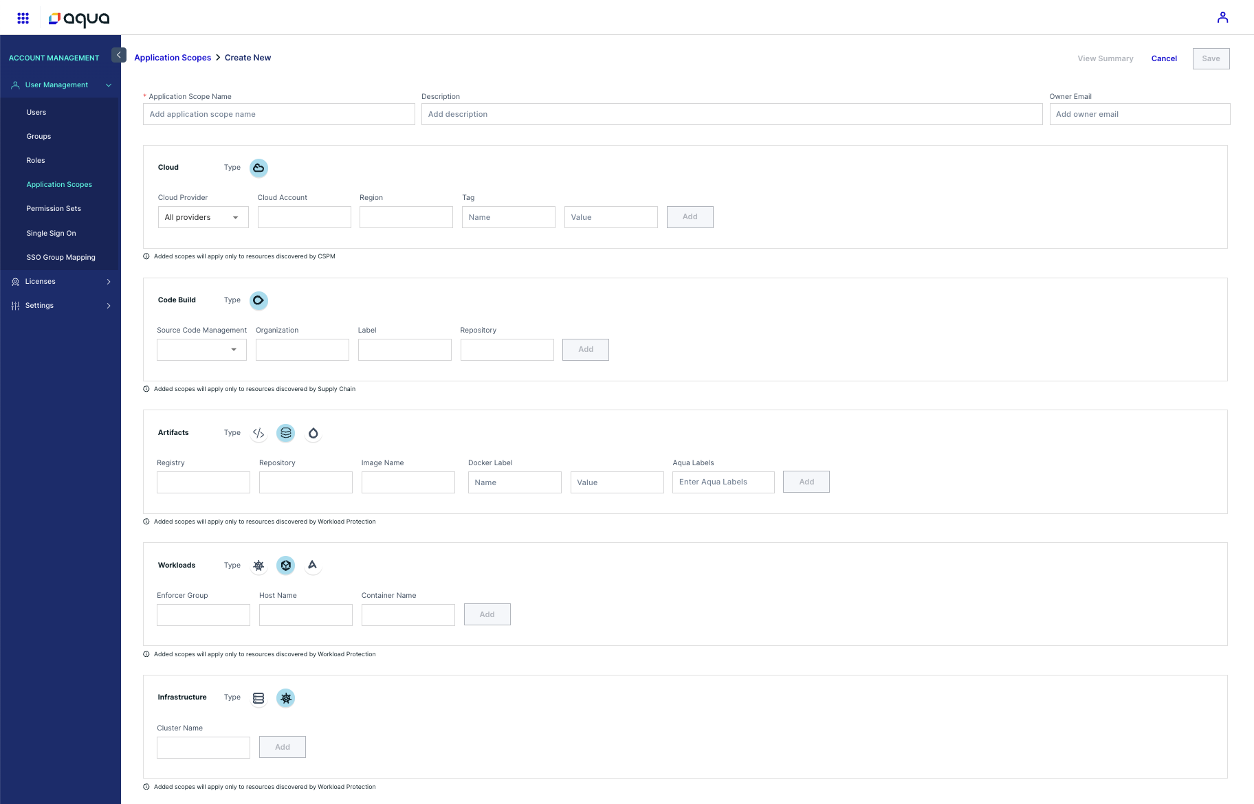 RBAC Application Scopes
